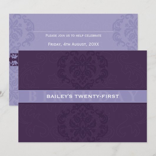 特殊イベント招待状:: finesse 3L 招待状 (正面/裏面)