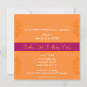 特殊イベント招待状:: finesse 4SQ 招待状 (裏面)