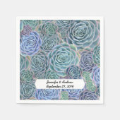 特殊イベント用多肉紙ナプキン スタンダードカクテルナプキン (正面)