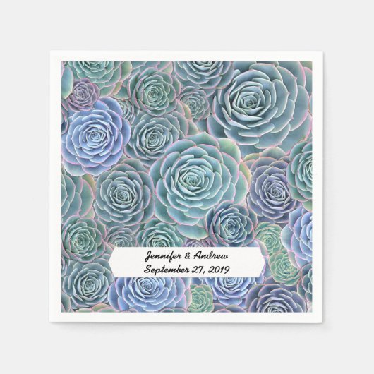 特殊イベント用多肉紙ナプキン スタンダードカクテルナプキン (正面)