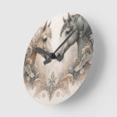 特殊エレガント馬壁時計 ラウンド壁時計 (傾斜)