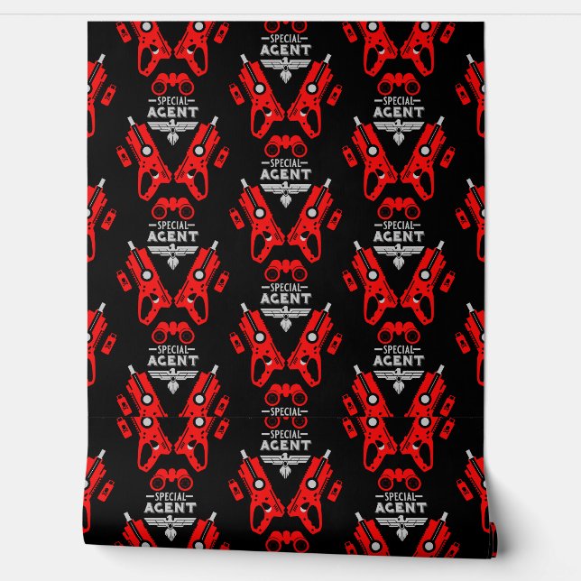 特殊エージェントダーツガンベッドルームデコール 壁紙 (ほどく)