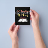 特殊デザイン娘が私のお気に入りの作家 チラシ (手)