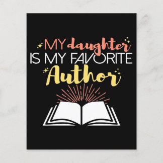 特殊デザイン娘が私のお気に入りの作家 チラシ