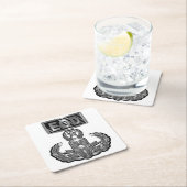 特殊デザイン「マスター・ブラスターEODバッジとUS Fl スクエアペーパーコースター (インサイチュ)