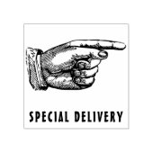 特殊デリバリポインティング指 ラバースタンプ (インプリント)