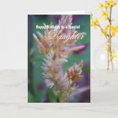 特殊ドーター誕生日カード カード (黄色い花)