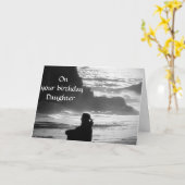 特殊ドーター誕生日 カード (黄色い花)