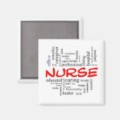 特殊ナース****ナースピン又はバッジ用ギフト マグネット (正面/裏面)