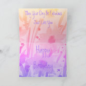 特殊ハッピーバースデーグリーティングカード カード (内部)