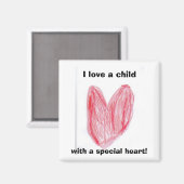 特殊ハート磁石 マグネット (正面/裏面)