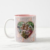 特殊ハート蝶マグ ツートーンマグカップ (左)