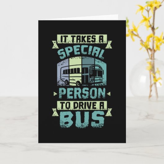 特殊バスドライバ カード (黄色い花)