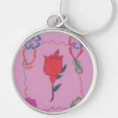 特殊バラデザイン キーホルダー (正面)