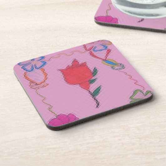 特殊バラデザイン コースター (左側)