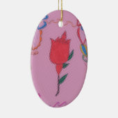 特殊バラデザイン セラミックオーナメント (右)