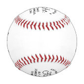 特殊パパ引用文デザイン 野球ボール (正面)