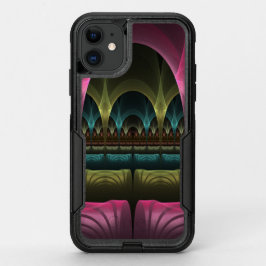 特殊ファンタジーパターン抽象芸術フラクカラフルトル オッターボックスコミューターiPhone 11ケース