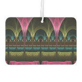 特殊ファンタジーパターン抽象芸術フラクカラフルトル カーエアーフレッシュナー (裏面)