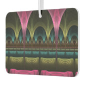 特殊ファンタジーパターン抽象芸術フラクカラフルトル カーエアーフレッシュナー (左)