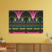 特殊ファンタジーパターン抽象芸術フラクカラフルトル キャンバスプリント (インサイチュ (リビング))