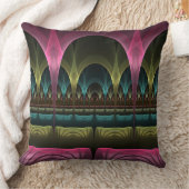 特殊ファンタジーパターン抽象芸術フラクカラフルトル クッション (ブランケット)