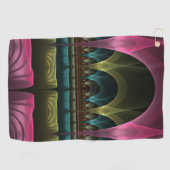 特殊ファンタジーパターン抽象芸術フラクカラフルトル ゴルフタオル (横)