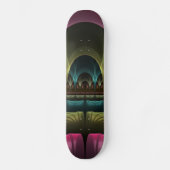 特殊ファンタジーパターン抽象芸術フラクカラフルトル スケートボード (正面)