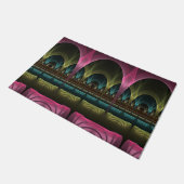 特殊ファンタジーパターン抽象芸術フラクカラフルトル ドアマット (アングル)