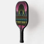 特殊ファンタジーパターン抽象芸術フラクカラフルトル ピックルボールラケット (左)