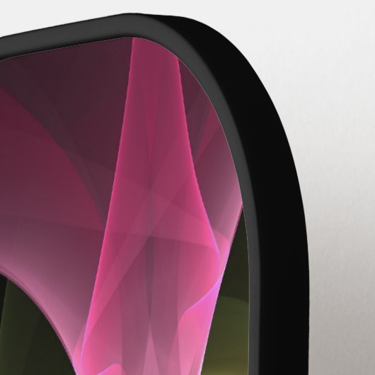 特殊ファンタジーパターン抽象芸術フラクカラフルトル ピックルボールラケット (左詳細)