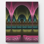 特殊ファンタジーパターン抽象芸術フラクカラフルトル フォトプラーク (正面)