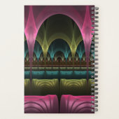 特殊ファンタジーパターン抽象芸術フラクカラフルトル プランナー手帳 (裏面)