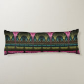 特殊ファンタジーパターン抽象芸術フラクカラフルトル ボディピロー (裏面)