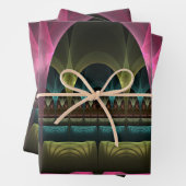 特殊ファンタジーパターン抽象芸術フラクカラフルトル ラッピングペーパーシート (インサイチュ)