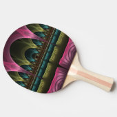 特殊ファンタジーパターン抽象芸術フラクカラフルトル 卓球ラケット (横)