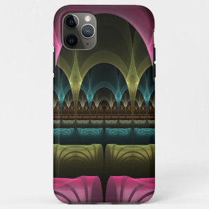 特殊ファンタジーパターン抽象芸術フラクカラフルトル iPhone 11 PRO MAXケース