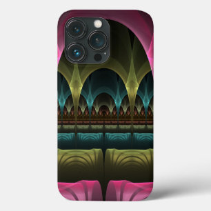 特殊ファンタジーパターン抽象芸術フラクカラフルトル iPhone 13 PROケース