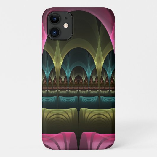 特殊ファンタジーパターン抽象芸術フラクカラフルトル Case-Mate iPhoneケース (裏面)