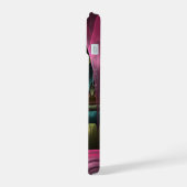 特殊ファンタジーパターン抽象芸術フラクカラフルトル iPhone 15ケース (左側面)