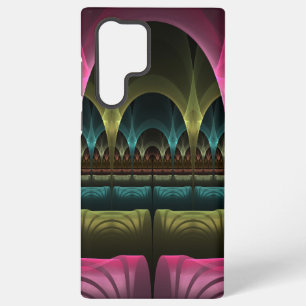 特殊ファンタジーパターン抽象芸術フラクカラフルトル SAMSUNG GALAXY S22 ULTRAケース