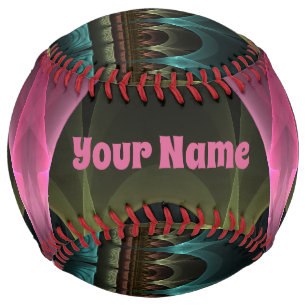 特殊ファンタジー抽象芸術カラフルフラクタルの自己名 ソフトボール
