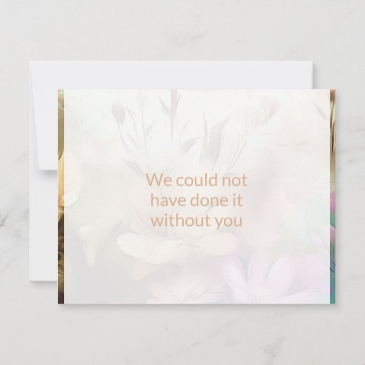 特殊フローラサンキューカード ノートカード (裏面)