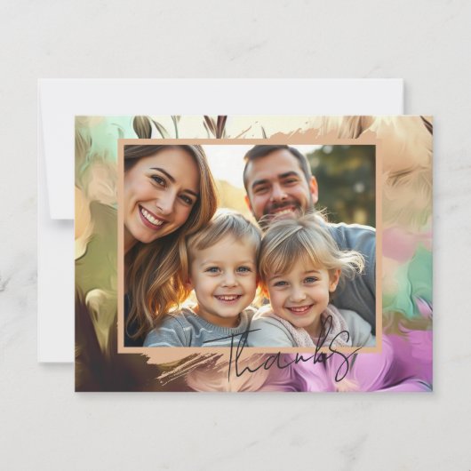 特殊フローラ写真サンキューカード ノートカード (正面)