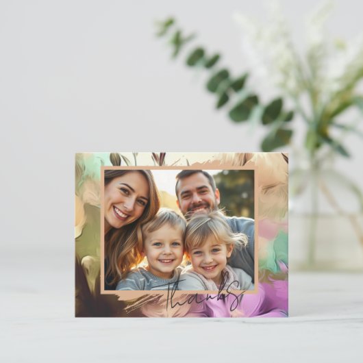 特殊フローラ写真サンキューカード ノートカード (スタンド正面)