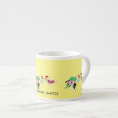 特殊マグカップ：つる植物とバラ エスプレッソカップ (正面右)