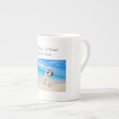 特殊マグパーソナライズされた ボーンチャイナマグカップ (正面右)