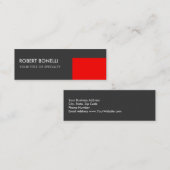 特殊ユニークグレーエレガントド スキニー名刺 (正面/裏面)