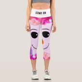 特殊ヨガエクササイズレギンス カプリレギンス (正面)