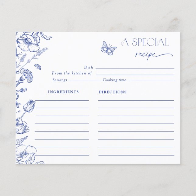 特殊レシピ何かブルーフローラブライダルシャワー (正面)